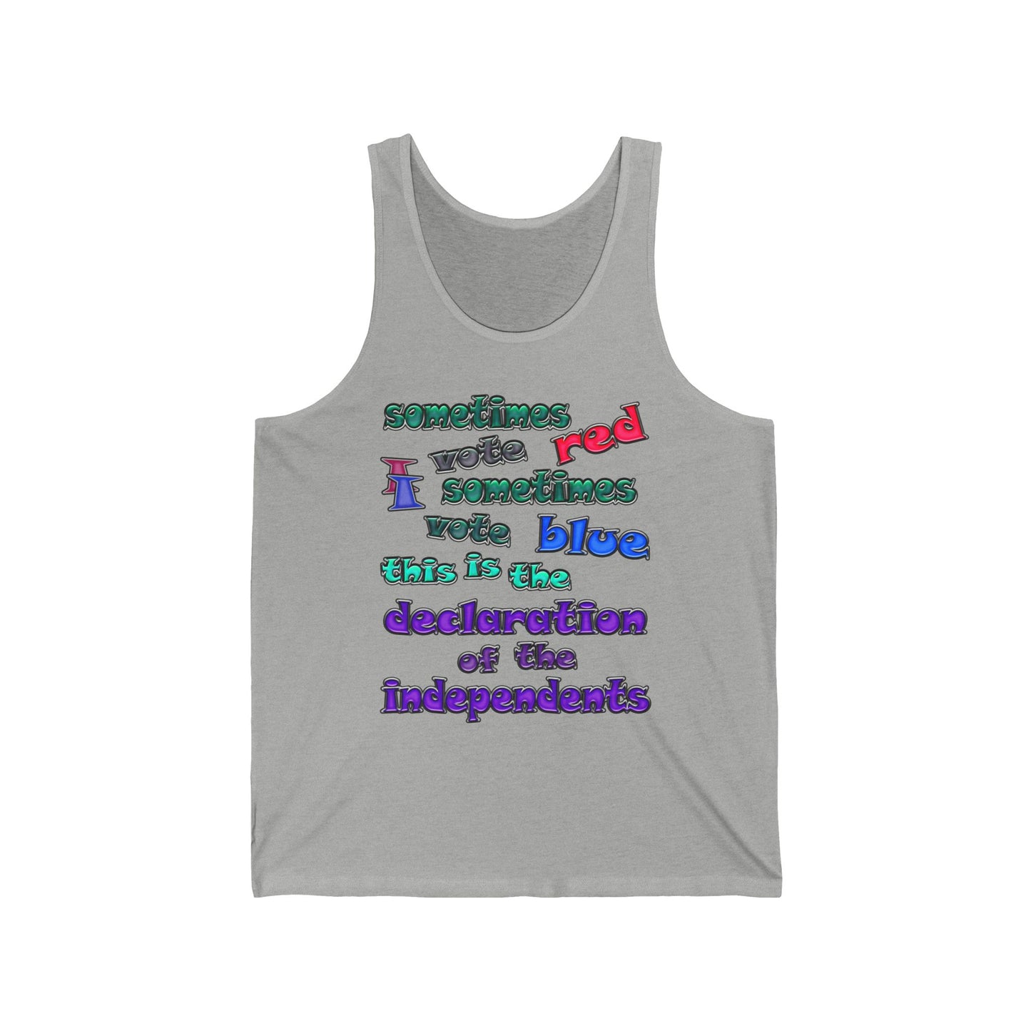 declaration of the independents - Unisex Jersey Tank