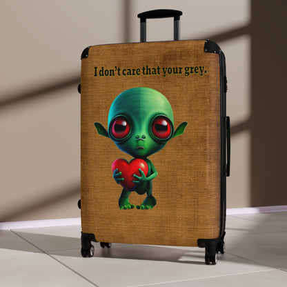 I don't care that your grey - Suitcase (brown papyrus)