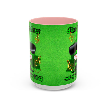 disc jockey - Accent Mug (green turf)