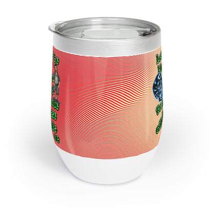 og - Chill Wine Tumbler (yellow-orange wave)