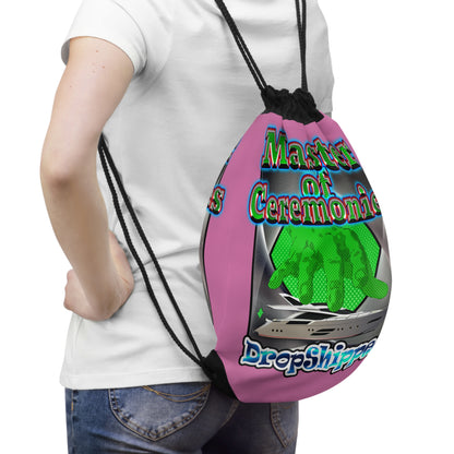 logo - Drawstring Bag (light pink)