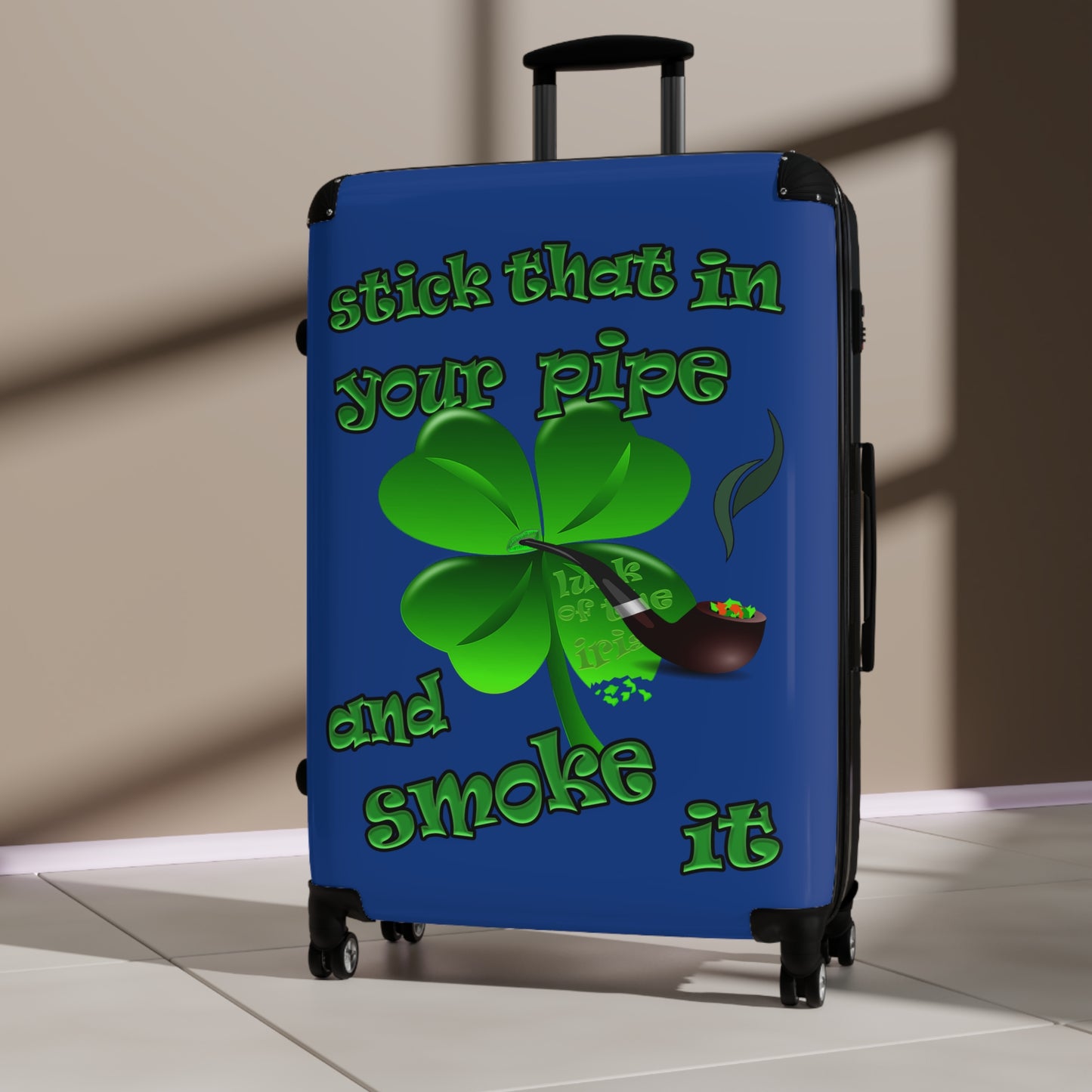 stick that in your pipe and smoke it - Suitcase (dark blue)