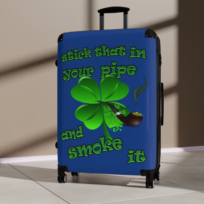 stick that in your pipe and smoke it - Suitcase (dark blue)