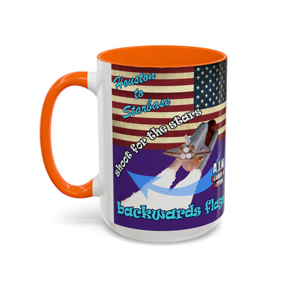 shoot for the stars - Accent Mug (purple)