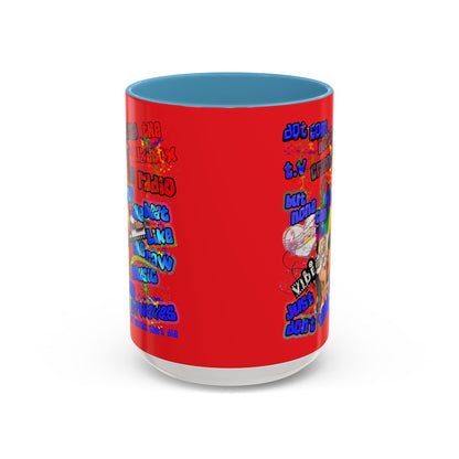 drop the beat - Accent Mug (yellow)