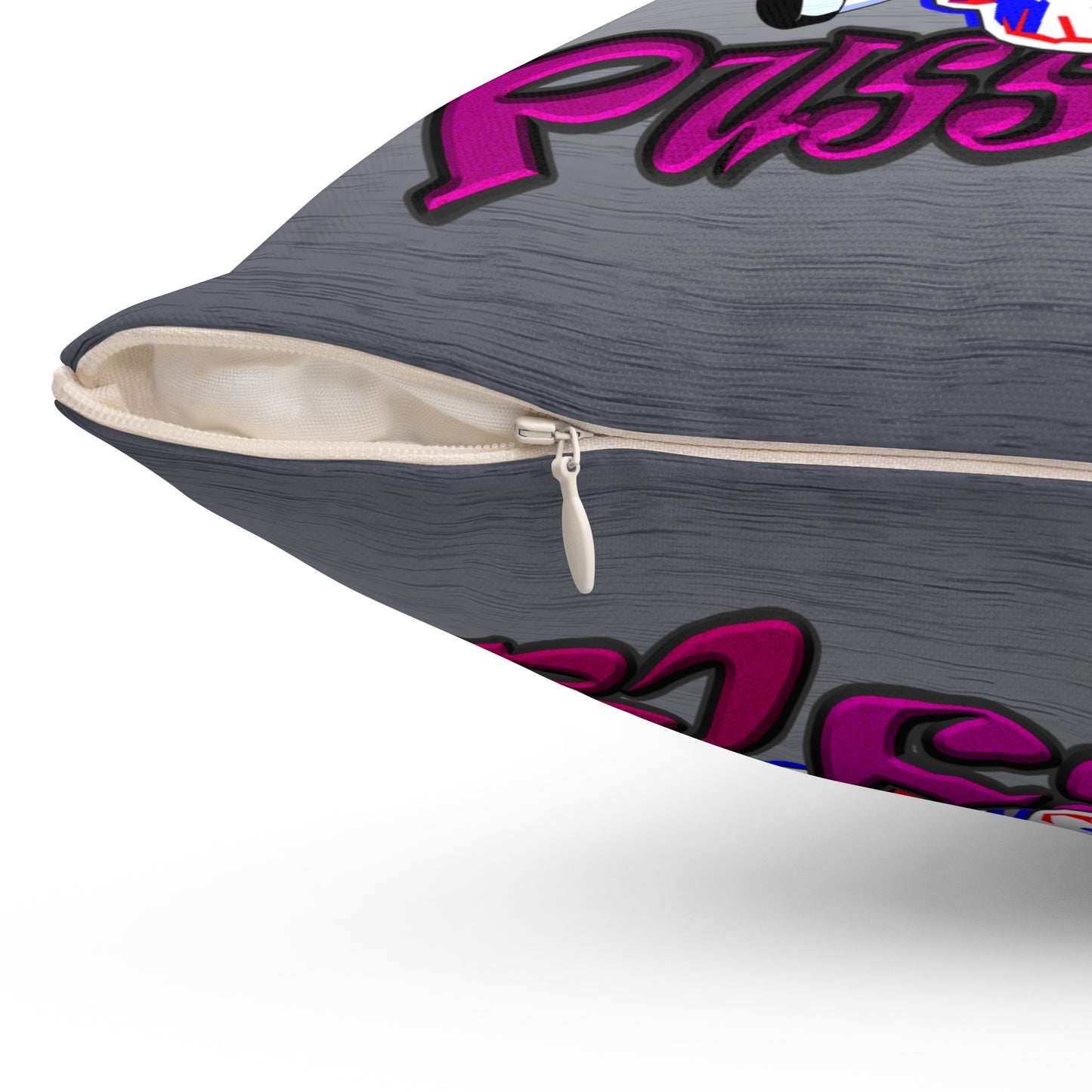 tag that - Spun Polyester Square Pillow - (brushed nickel)