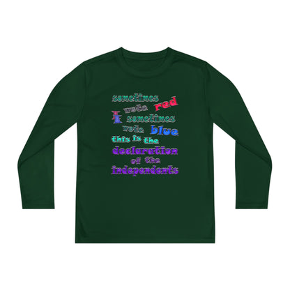 declaration of the independents - Youth Long Sleeve Competitor Tee