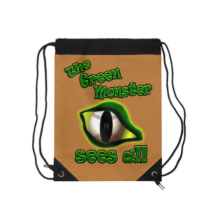 green monster - Drawstring Bag (light brown)