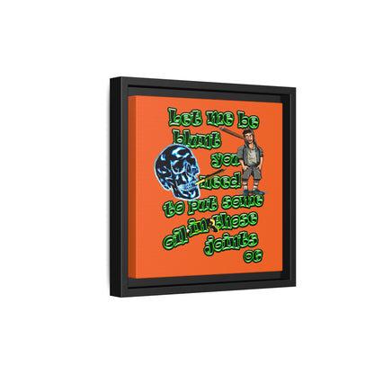 og - framed canvas art (orange)