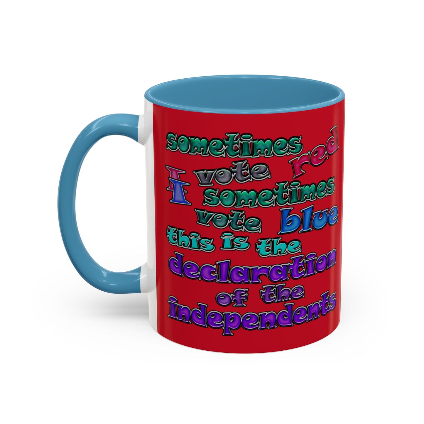 declaration of the independents - Accent Mug (dark red)