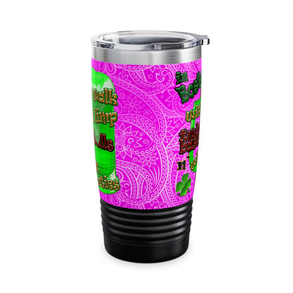 celtics logo - Ringneck Tumbler, 20oz (pink swirl)