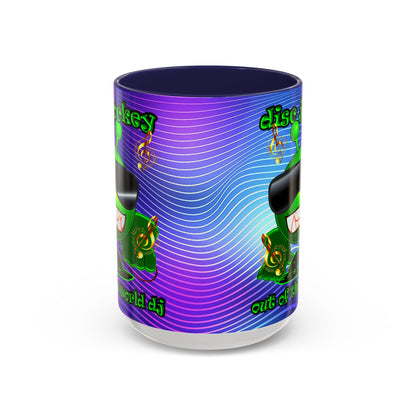 disc jockey - Accent Mug (purple wave)
