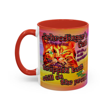 schrodinger's cat - Accent Mug (color blur)