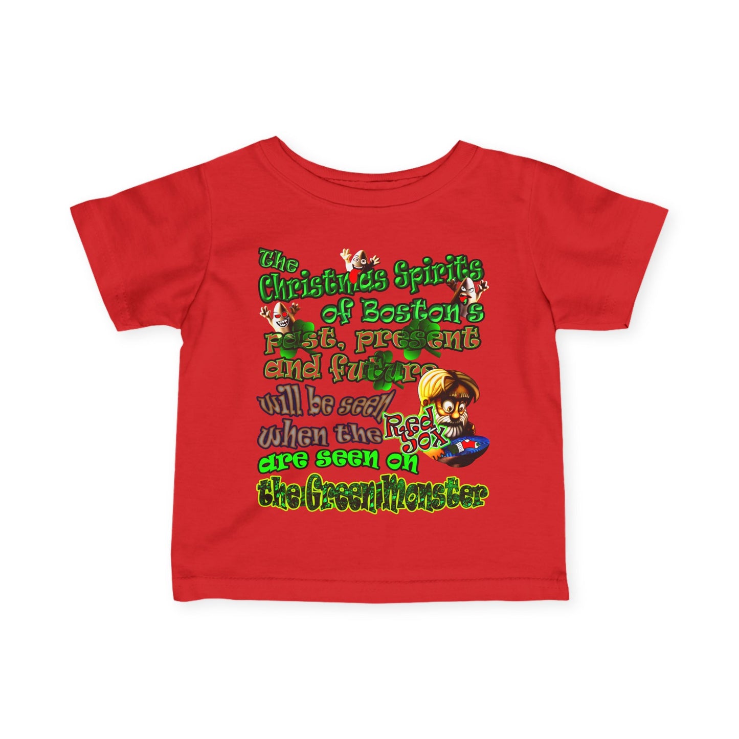 christmas spirits of boston - Infant Fine Jersey Tee