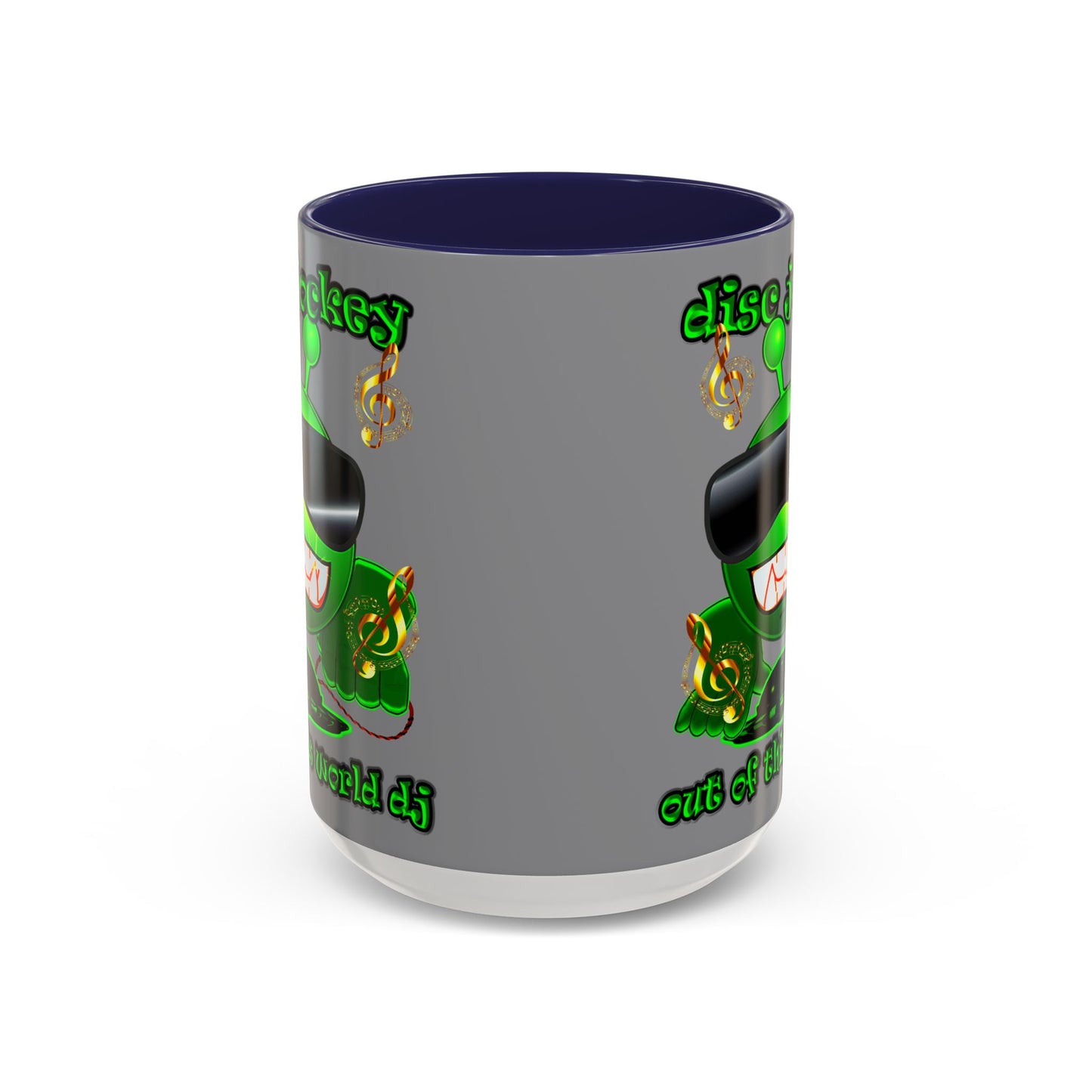 disc jockey - Accent Mug (grey)