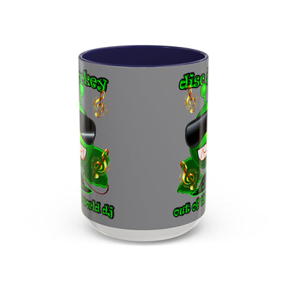 disc jockey - Accent Mug (grey)