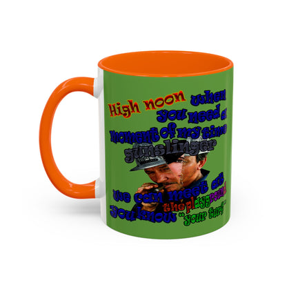 high noon - Accent Mug (green)