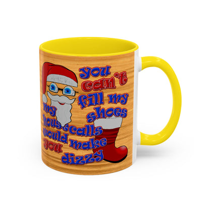 santa's shoes - Accent Mug (butterscotch wood finish)