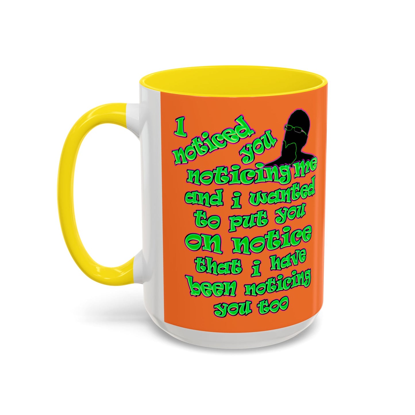 noticed you noticing - Accent Mug (crusta)
