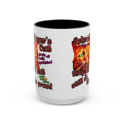 schrodinger's cat - Accent Mug (white)