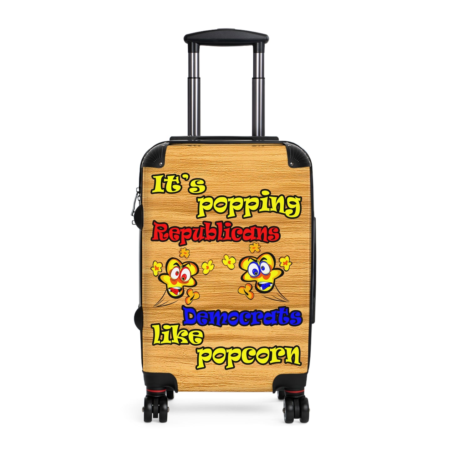 popping like popcorn - Suitcase (butterscotch wood finish)