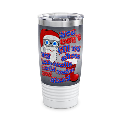 santa's shoes - Ringneck Tumbler, 20oz (brushed nickel)