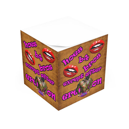 hoes b4 bros - note cube (brown papyrus)