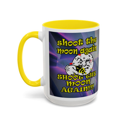 shoot the moon again - Accent Mug (grey-pink wave)