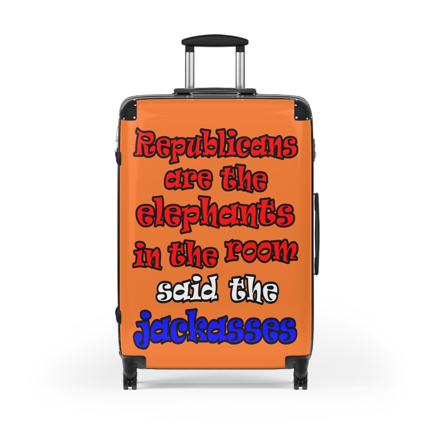 donkeys and elephants - Suitcase (crusta)