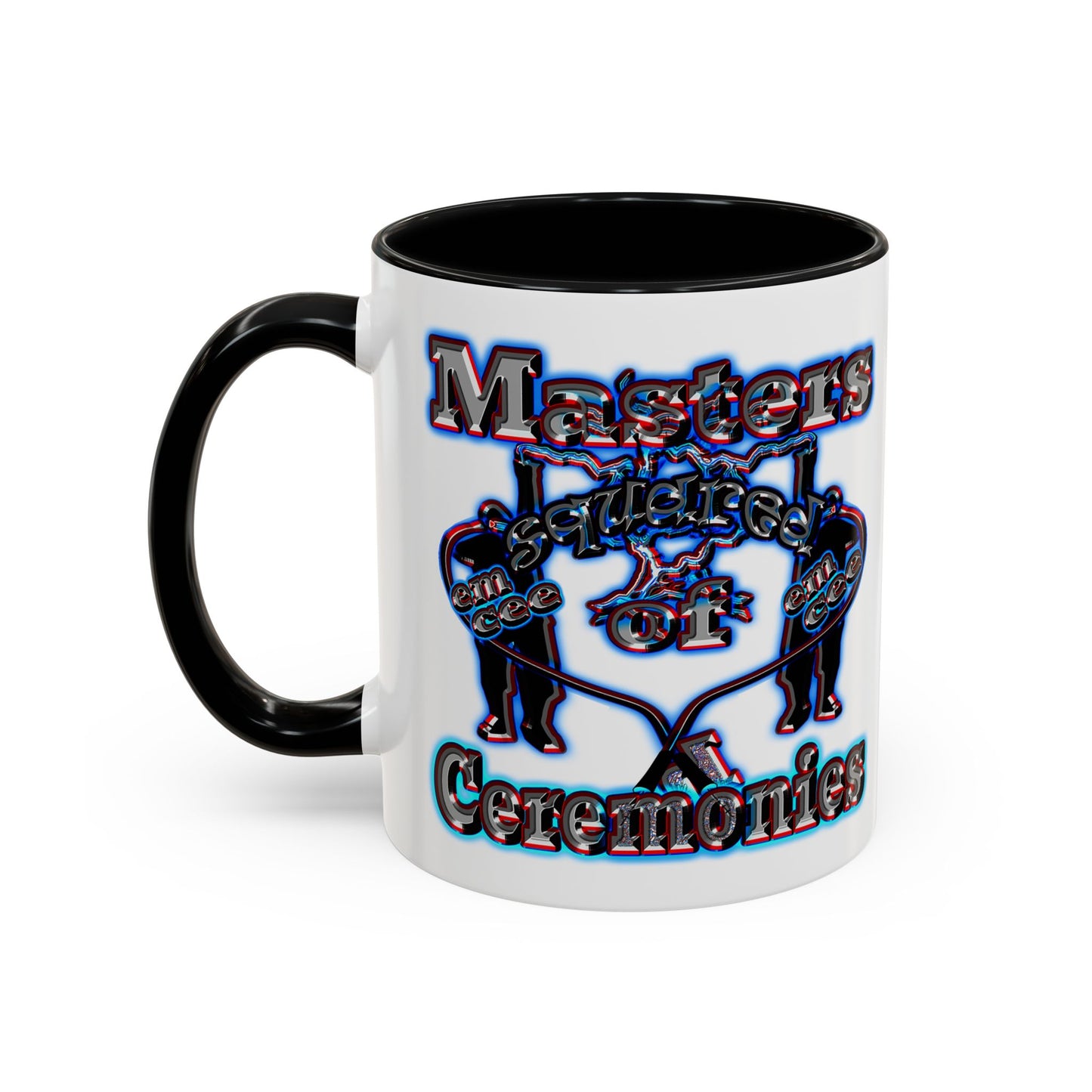 em cee squared - Accent Mug (white)