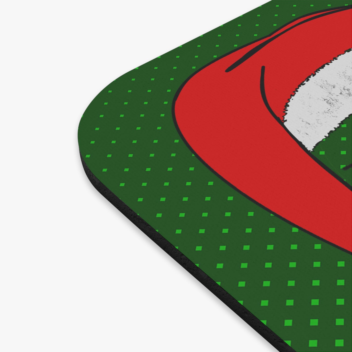santa's shoes - Mouse Pad (Rectangle) (logo green)