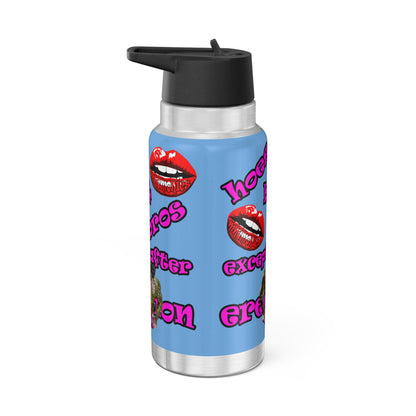 hoes b4 bros - Gator Tumbler, 32oz (light blue)