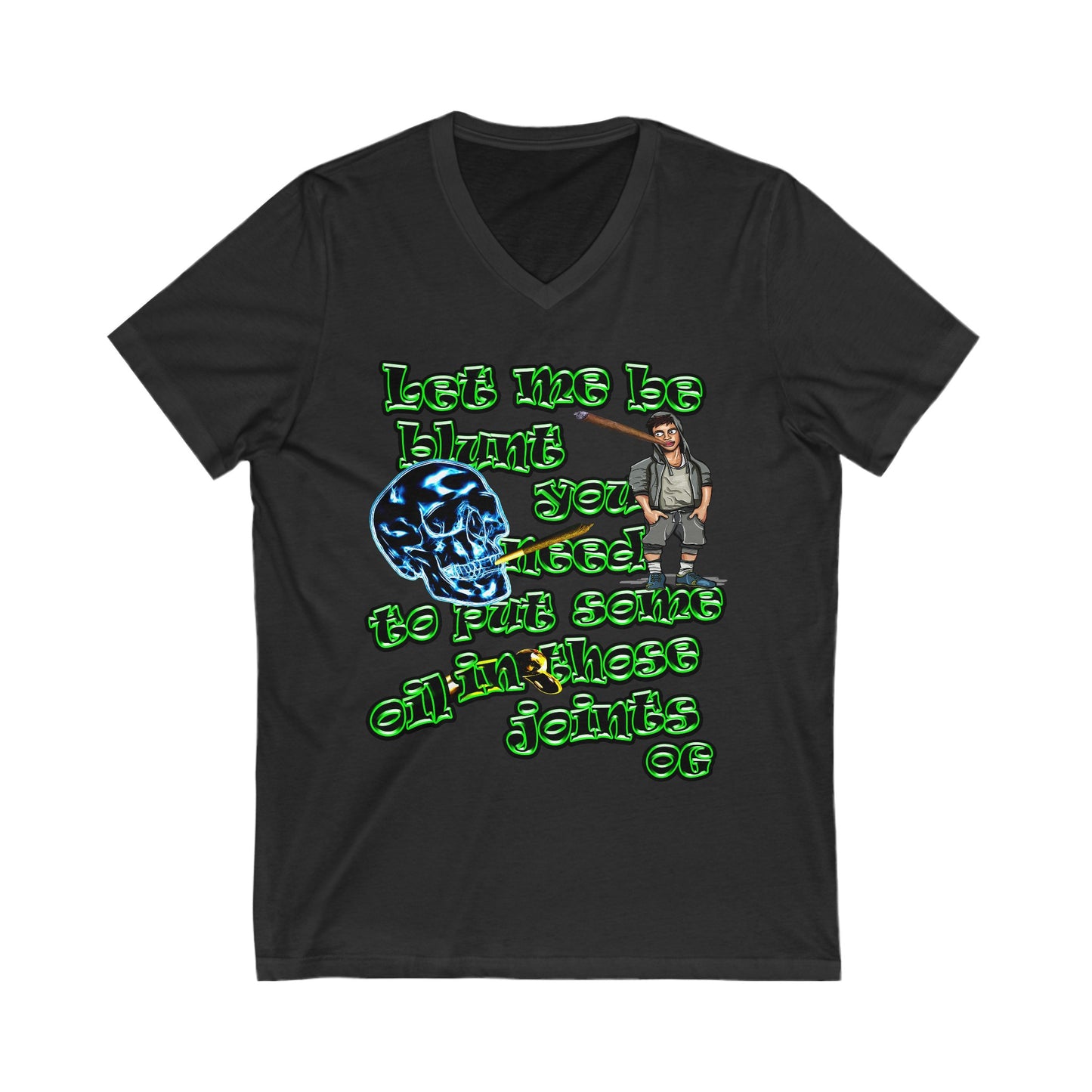 og - Unisex Jersey Short Sleeve V-Neck Tee