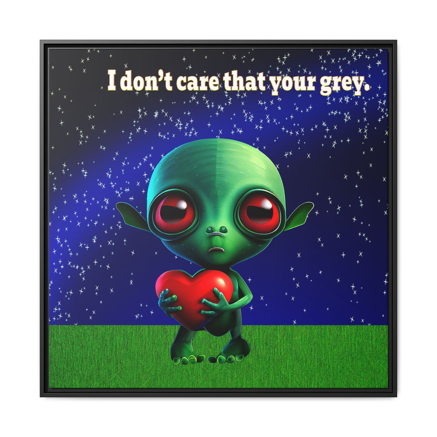 I don't care that your grey - framed canvas art ('snoops' background)