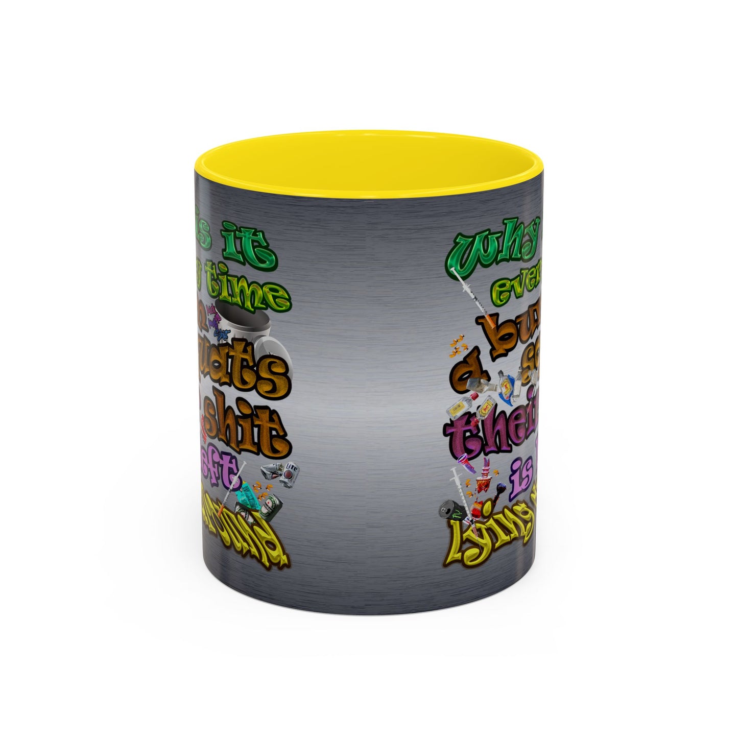 the bum's shit - Accent Mug (brushed nickel)