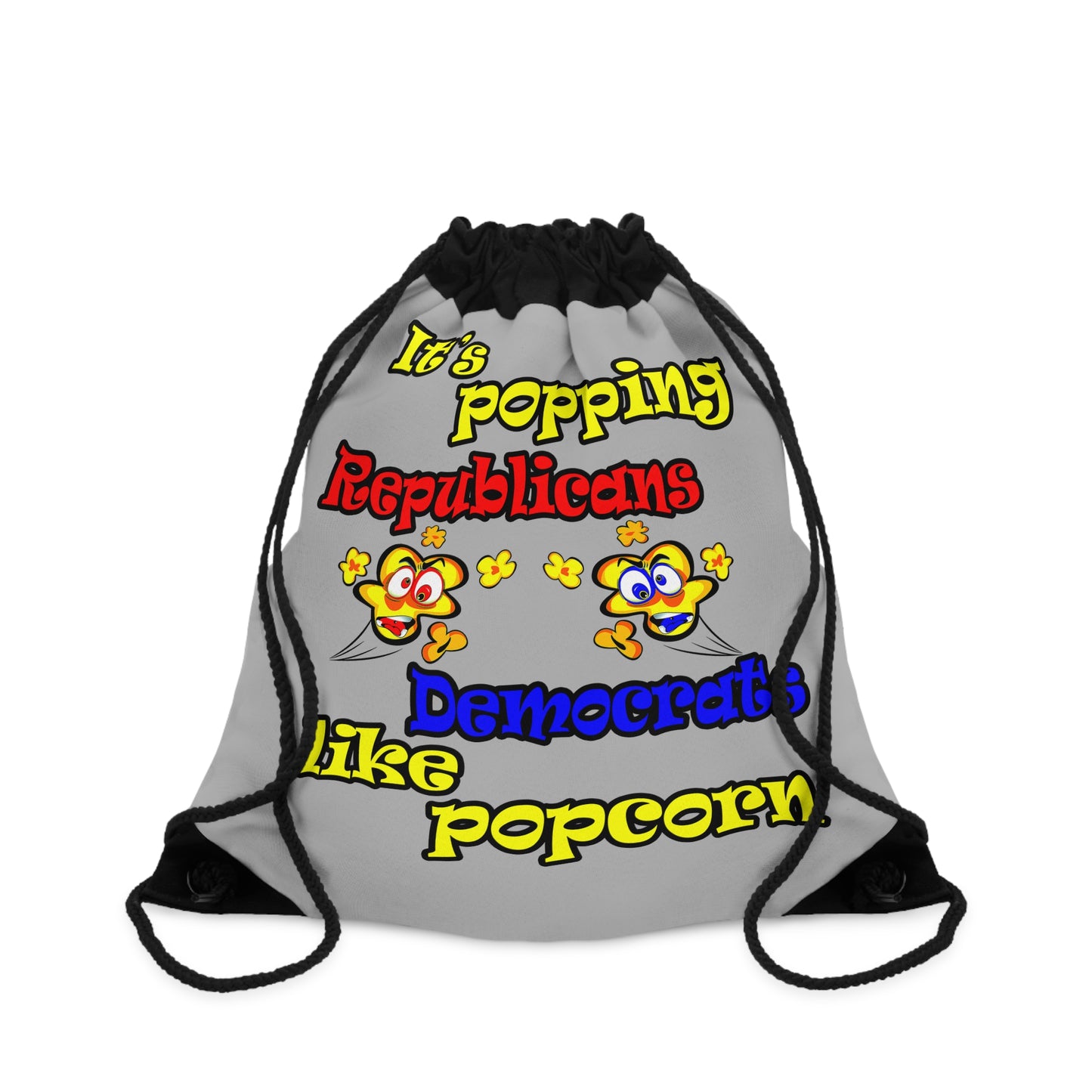 popping like popcorn - Drawstring Bag (light grey)