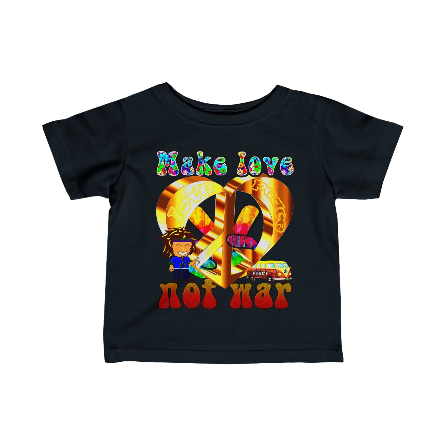 love peace - Infant Fine Jersey Tee