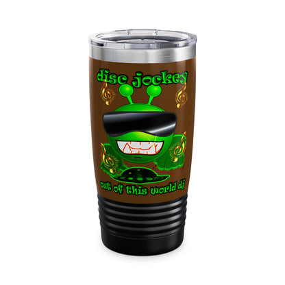 disc jockey - Ringneck Tumbler, 20oz (brown)