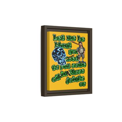 og - framed canvas art (yellow)