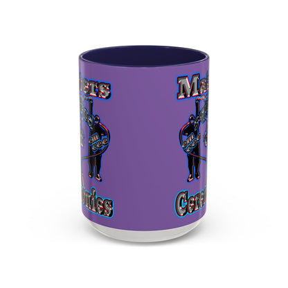 em cee squared - Accent Mug (light purple)