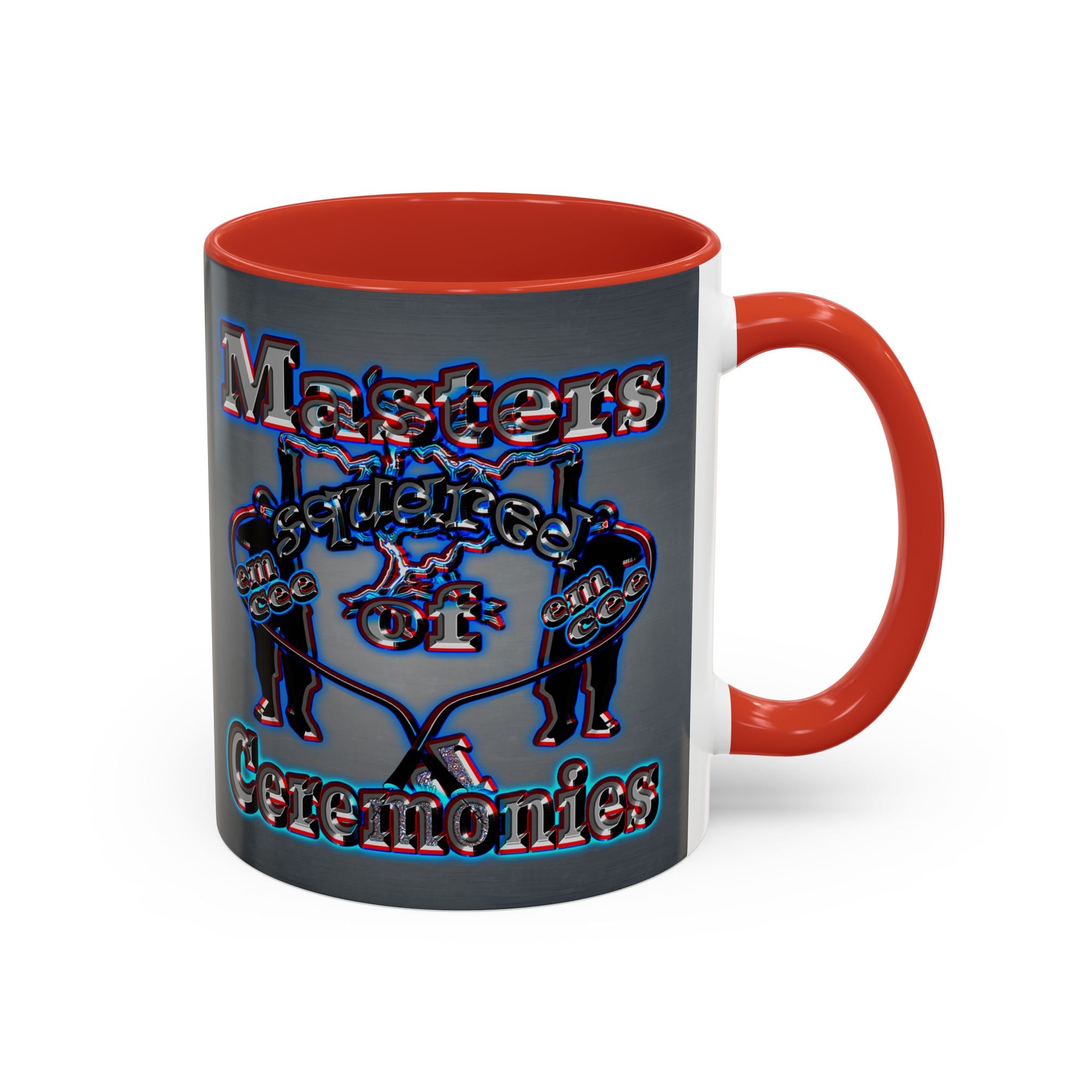 em cee squared - Accent Mug (grey-light grey)