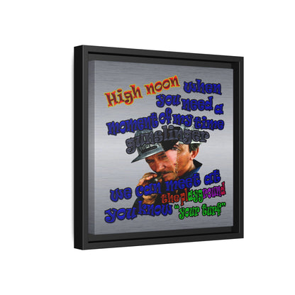 high noon - framed canvas art (brushed nickel)
