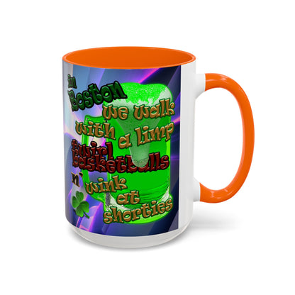 celtics logo - Accent Mug (grey-pink wave)