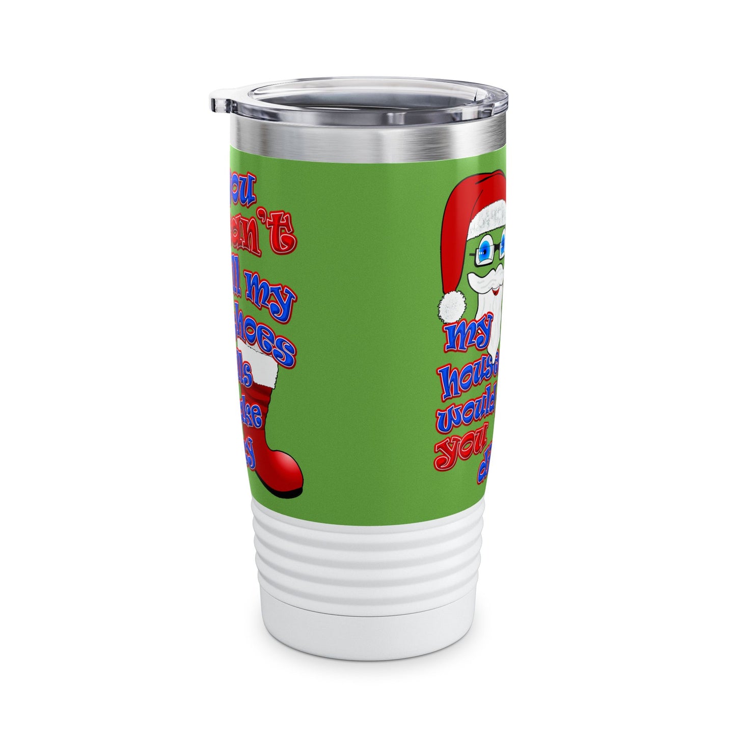 santa's shoes - Ringneck Tumbler, 20oz (green)