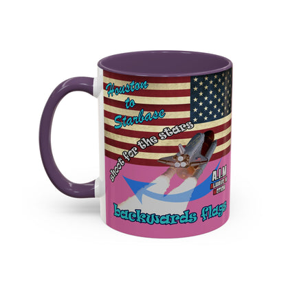 shoot for the stars - Accent Mug (light pink)