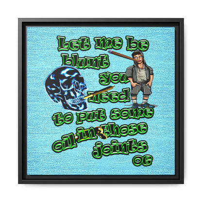 og - framed canvas art (faded blue)