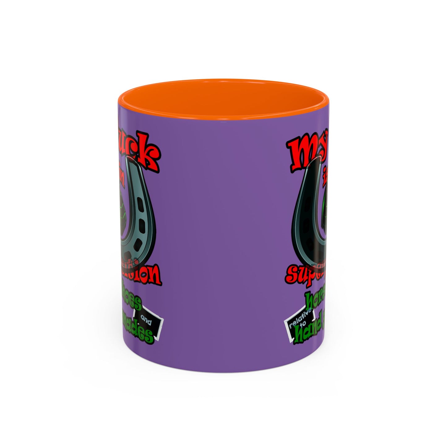 my luck - Accent Mug (light purple)