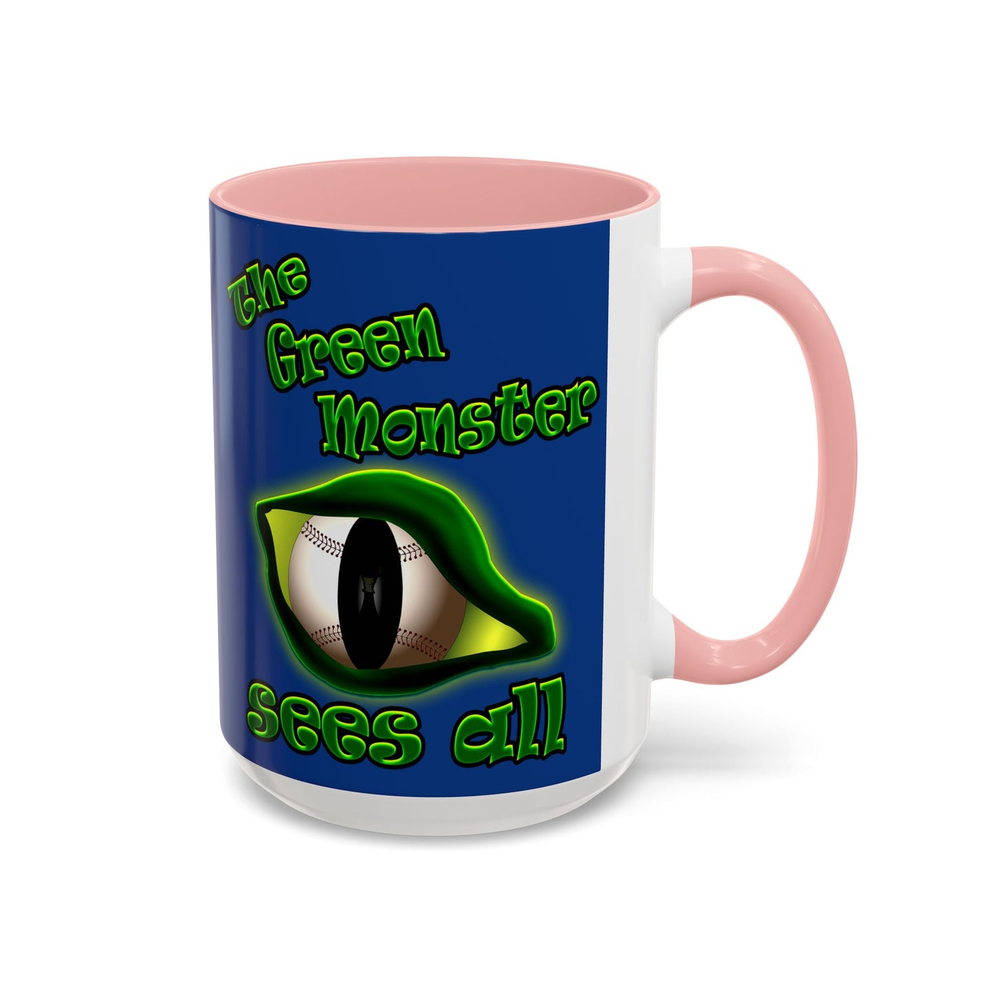 green monster - Accent Mug (dark blue)