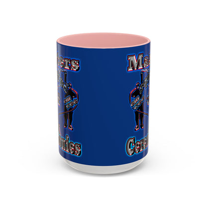 em cee squared - Accent Mug (dark blue)