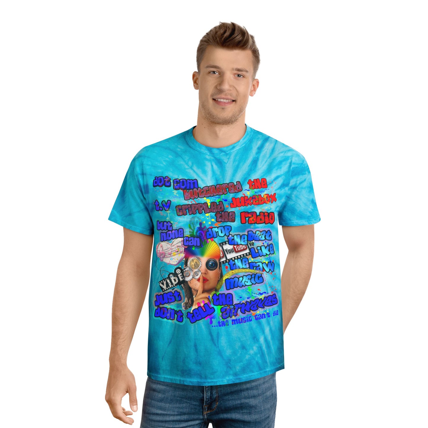 drop the beat - Tie-Dye Tee, Cyclone